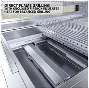 Ruby 5 Burner Pro-Sear 42" w/IR BBQ GRILL SunStone Barbecue Grills   