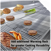 42" Gas Hybrid Dual Zone Charcoal/Wood Burning Grill BBQ GRILL SunStone Barbecue Grills   