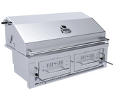 42" Gas Hybrid Dual Zone Charcoal/Wood Burning Grill BBQ GRILL SunStone Barbecue Grills   