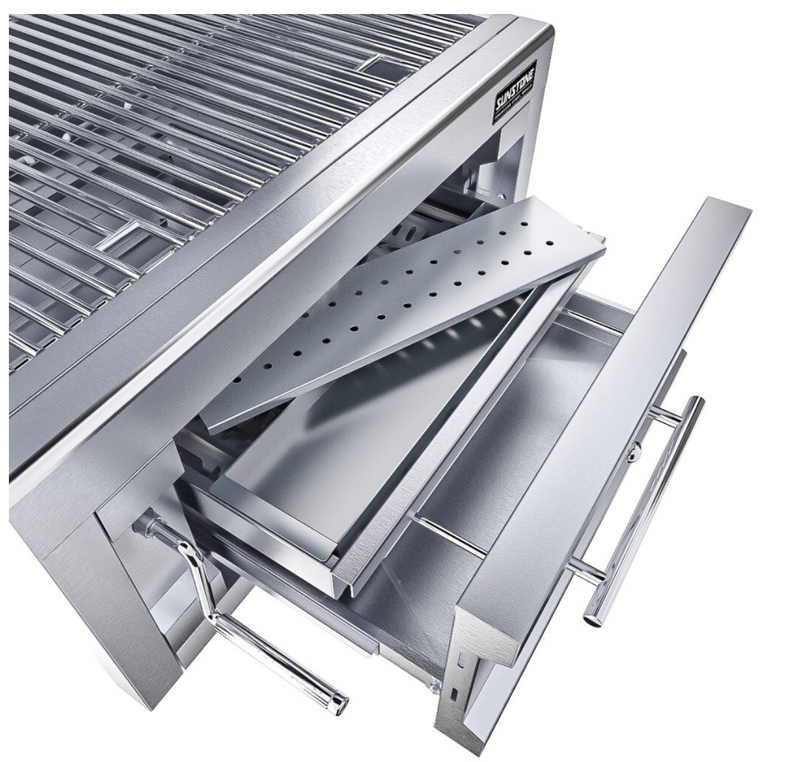 28" Single Zone 304 Stainless Steel Charcoal Grill BBQ GRILL SunStone Barbecue Grills   