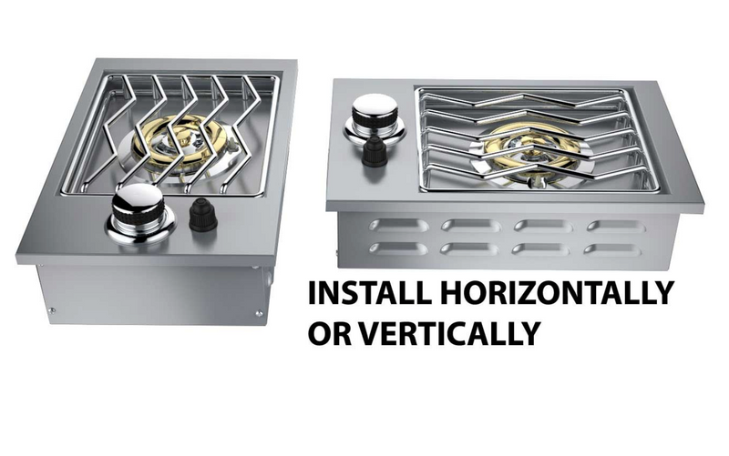 Drop-in Single Burner - Item No. 1SSB BBQ GRILL SunStone Barbecue Grills   