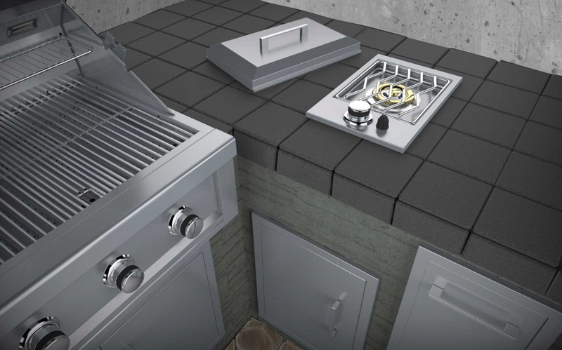 Drop-in Single Burner - Item No. 1SSB BBQ GRILL SunStone Barbecue Grills   