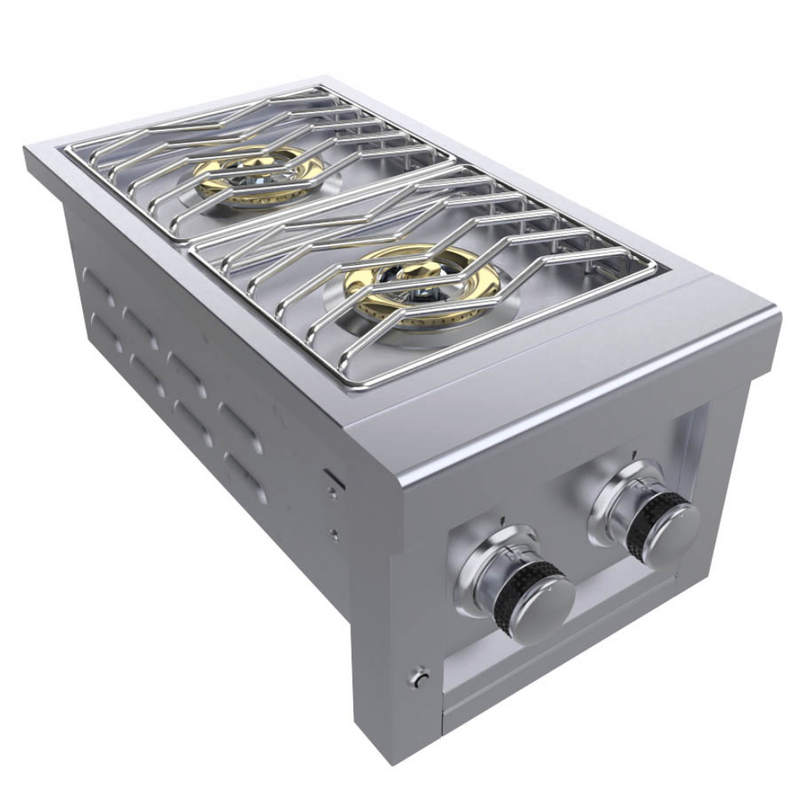 Ruby Series 13 Inch Slide in Versa Double Burner - Item No. SUN13VDB BBQ GRILL SunStone Barbecue Grills   