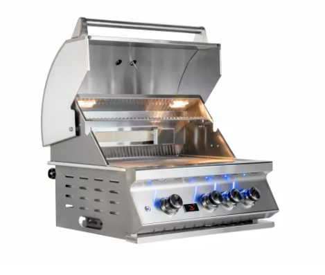 Bonfire Built-In 3 Burner +Cover+ Rotisserie + Lifetime Warranty BBQ GRILL Bonfire Barbecue grills   