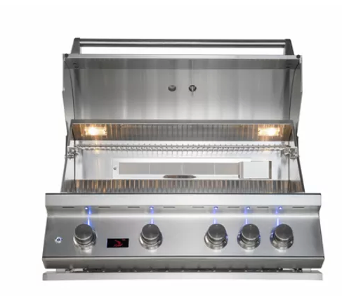Bonfire Built-In 4 Burner +Cover+Rotisserie + Lifetime Warranty BBQ GRILL Bonfire Barbecue grills   