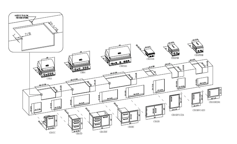 Bonfire Built-In 500 Burner +Cover+Rotisserie + Lifetime Warranty BBQ GRILL Bonfire Barbecue grills   