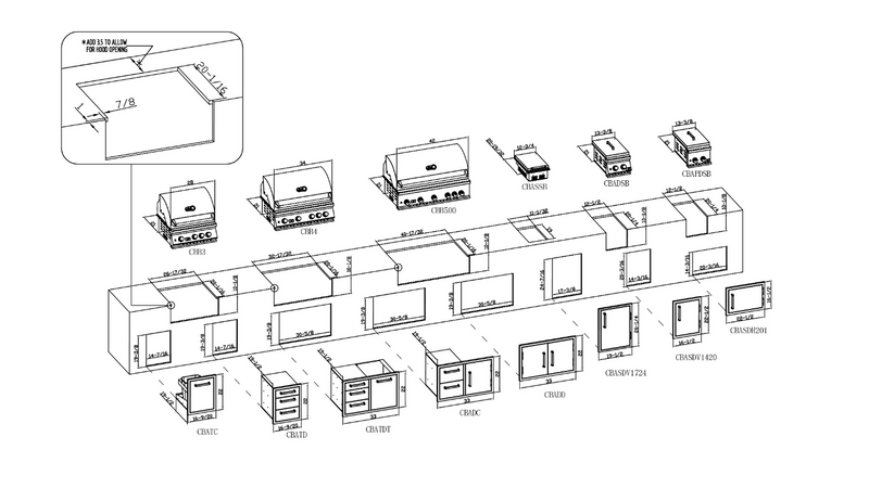 Bonfire Built-In 500 Burner Black +Cover+Rotisserie + Lifetime Warranty BBQ GRILL Bonfire Barbecue grills   