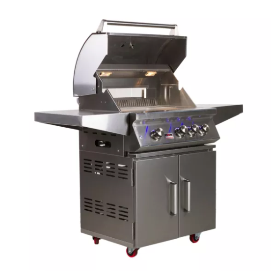 Bonfire 3 Burner Cart + Cover + Rotisserie + Lifetime Warranty BBQ GRILL Bonfire Barbecue grills   