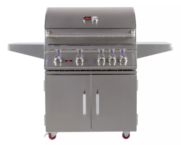 Bonfire 4 Burner Double Door +Cover+Rotisserie + Lifetime Warranty BBQ GRILL Bonfire Barbecue grills Bonfire 4 Burner Double Door Cart Model - LPG  