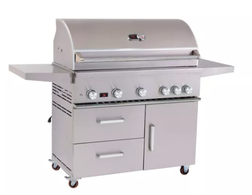 Bonfire 500 Prime Door/Drawer Cart +Cover+Rotisserie + Lifetime Warranty BBQ GRILL Bonfire Barbecue grills   