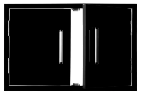 Bonfire Double Door Black BBQ GRILL Bonfire Barbecue grills   