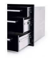 Bonfire Triple Drawer Black BBQ GRILL Bonfire Barbecue grills   