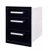 Bonfire Triple Drawer Black BBQ GRILL Bonfire Barbecue grills   