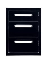 Bonfire Triple Drawer Black BBQ GRILL Bonfire Barbecue grills   