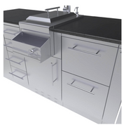 Savana 8' 6"  length Wet Bar Outdoor Cabinet Package BBQ GRILL SunStone Barbecue Grills   