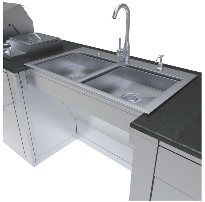 Athena's Home & Decor - Stainless Steel Sink Caddy Kitchen Sink Organizer -  A