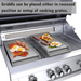 Solid Steel Powder Coasted Griddle BBQ GRILL SunStone Barbecue Grills   