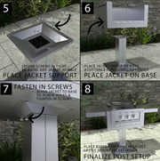 22" Sunstone Post Mount for the Appliance Jackets BBQ GRILL SunStone Barbecue Grills   