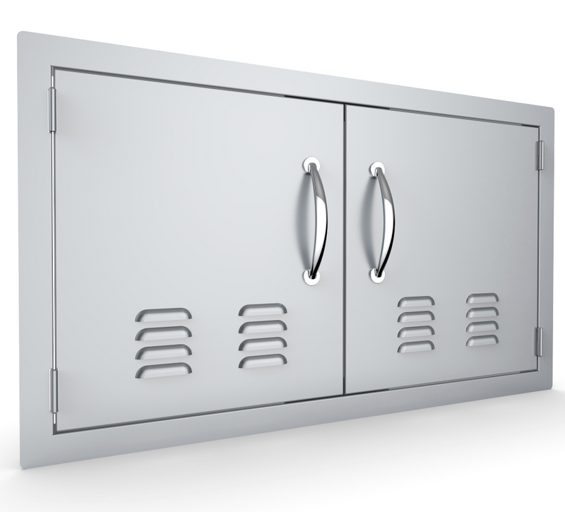 36" Vented Double Door Flush Mount BBQ GRILL SunStone Barbecue Grills   