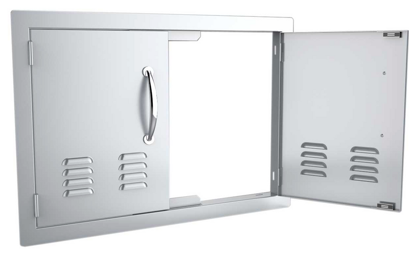 30" Vented Double Door Flush Mount BBQ GRILL SunStone Barbecue Grills   