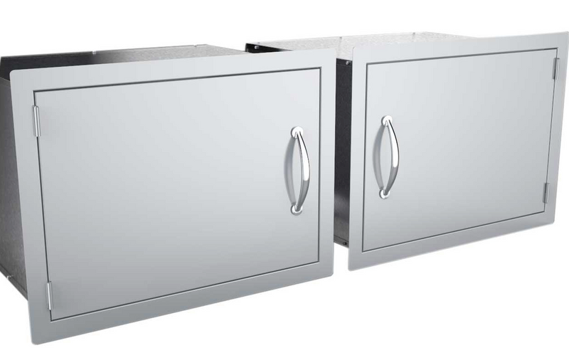 17" x 24" Flush Mount Horizontal Dry Storage Pantry Cabinet BBQ GRILL SunStone Barbecue Grills   