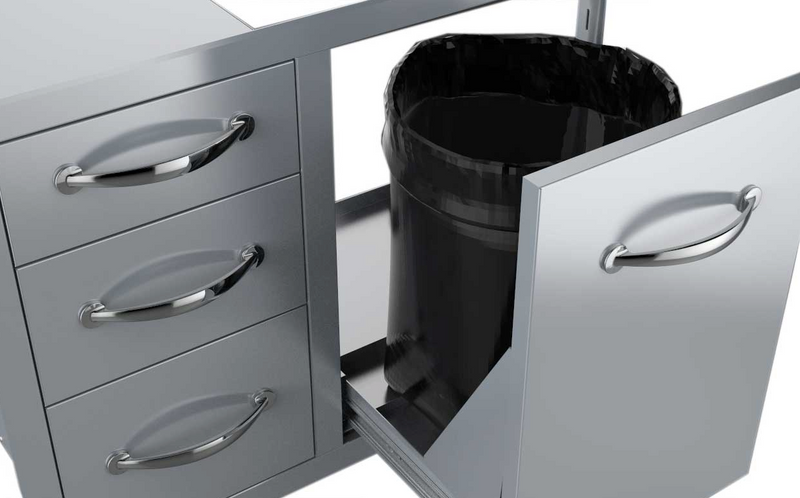 30" Tank Tray Triple Drawer Combo BBQ GRILL SunStone Barbecue Grills   