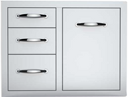 30" Tank Tray Triple Drawer Combo BBQ GRILL SunStone Barbecue Grills   