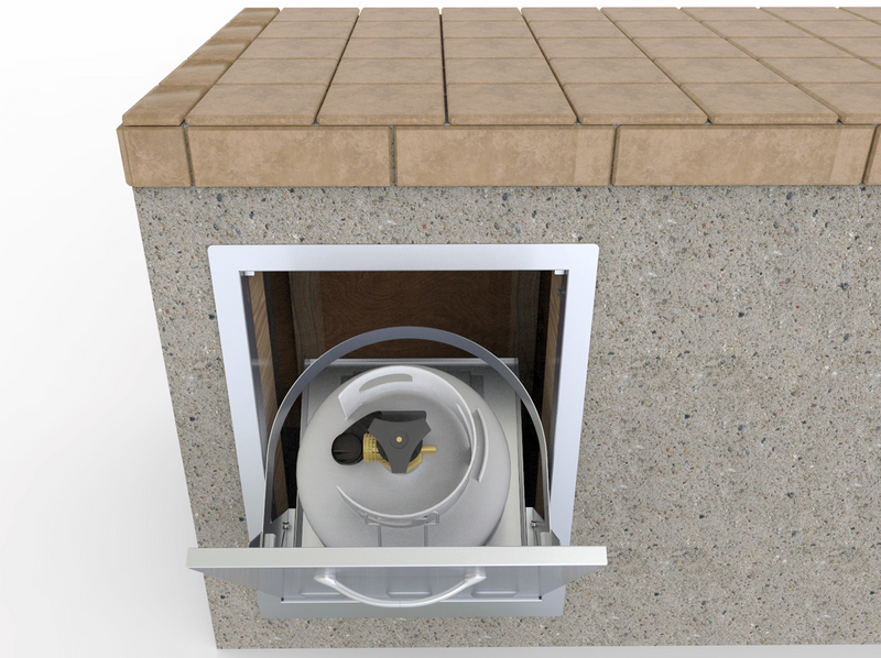 20" Tank Tray Swivel Action Door Combo BBQ GRILL SunStone Barbecue Grills   