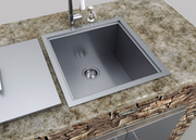 Over/Under 20" x 12" Height Single Basin Sink w/Cover BBQ GRILL SunStone Barbecue Grills   