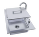 Copy of Over/Under 20" x 12" Height Single Basin Sink w/Cover BBQ GRILL SunStone Barbecue Grills   