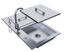 Copy of Over/Under 20" x 12" Height Single Basin Sink w/Cover BBQ GRILL SunStone Barbecue Grills   