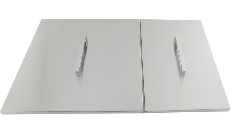 Over/Under 34" x 12" Height Double Basin Sink w/2 Covers BBQ GRILL SunStone Barbecue Grills   