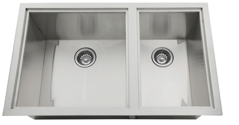 Over/Under 34" x 12" Height Double Basin Sink w/2 Covers BBQ GRILL SunStone Barbecue Grills   