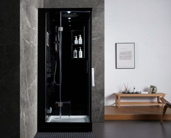 Platinum Arezzo Steam Shower - Black Spas Maya Bath LLC   