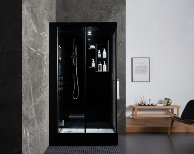 Platinum Lucca Steam Shower - Black Spas Maya Bath LLC   