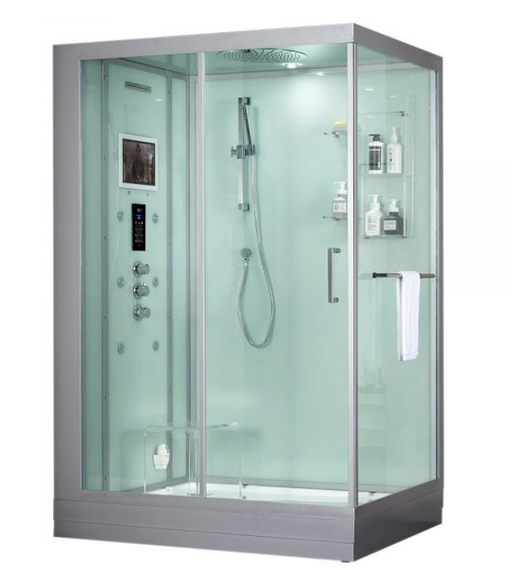 Platinum Anzio Steam Shower - White Spas Maya Bath LLC Platinum Anzio Steam Shower - White  - Left  