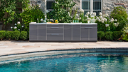 Outdoor Kitchen Aluminum 4 Piece Cabinet Set Top + Bottom outdoor funiture New Age   