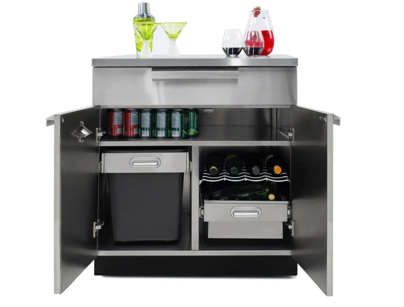 Outdoor Kitchen Stainless Steel 4 Piece Cabinet Set outdoor funiture New Age   