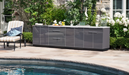 Outdoor Kitchen Aluminum 6 Piece Cabinet Set - Grey outdoor funiture New Age   
