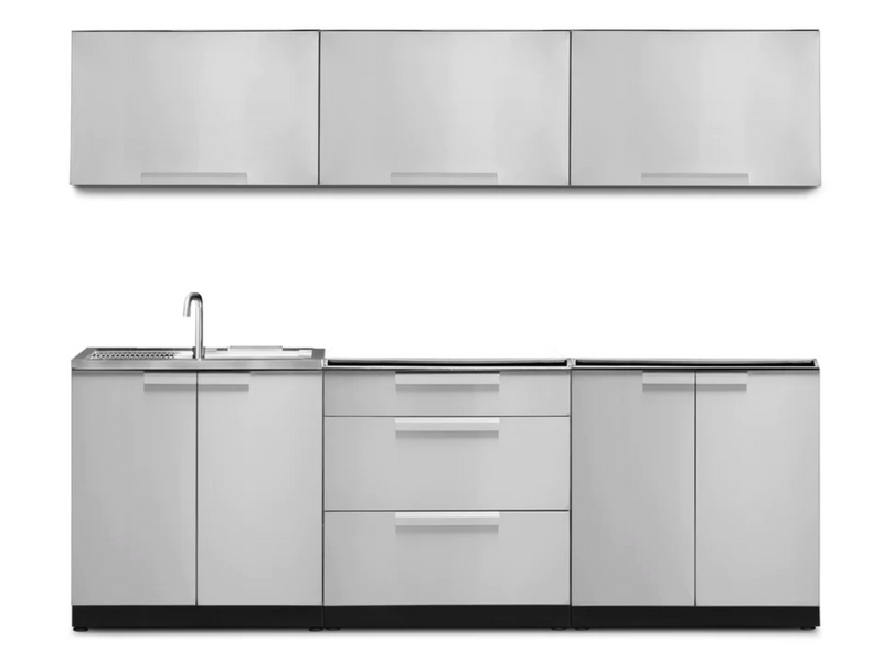 Outdoor Kitchen Stainless Steel 6 Piece Cabinet Set outdoor funiture New Age Outdoor Kitchen Stainless Steel 6 Piece Cabinet Set - Stainless Steel  