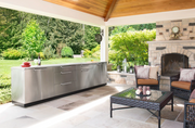 Outdoor Kitchen Stainless Steel 6 Piece Cabinet Set outdoor funiture New Age   