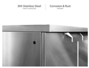 Outdoor Kitchen Stainless Steel 6 Piece Cabinet Set outdoor funiture New Age   