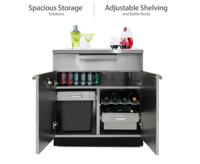 Outdoor Kitchen Stainless Steel 6 Piece Cabinet Set outdoor funiture New Age   