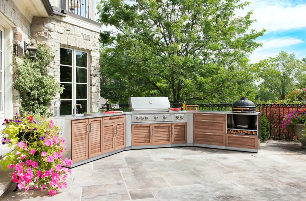 Outdoor Kitchen Stainless Steel 6 Piece Cabinet Set - Grove outdoor funiture New Age   