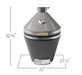 Kamado Platinum 22 in. Taupe BBQ GRILL New Age   