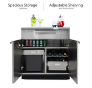 Outdoor Kitchen Stainless Steel 3 Piece Cabinet Set outdoor funiture New Age   