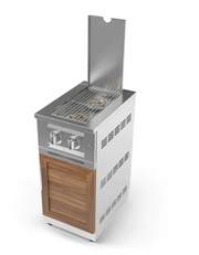 Outdoor Kitchen Stainless Steel Platinum Dual Side Burner BBQ GRILL New Age   