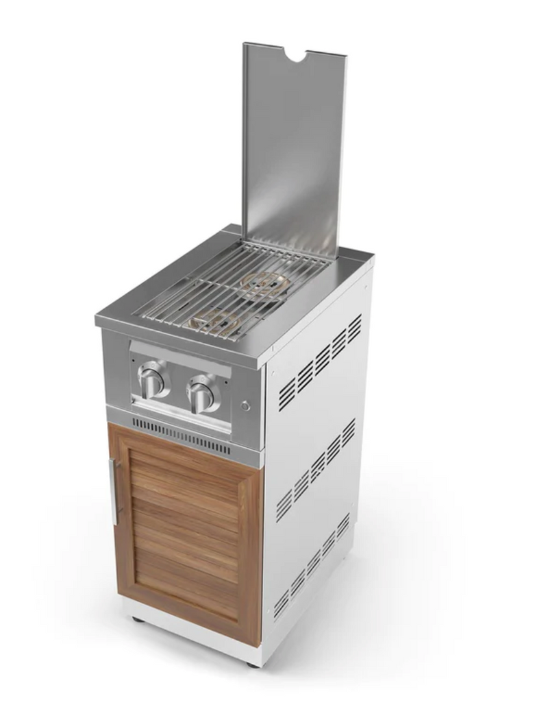 Outdoor Kitchen Stainless Steel Platinum Dual Side Burner BBQ GRILL New Age   