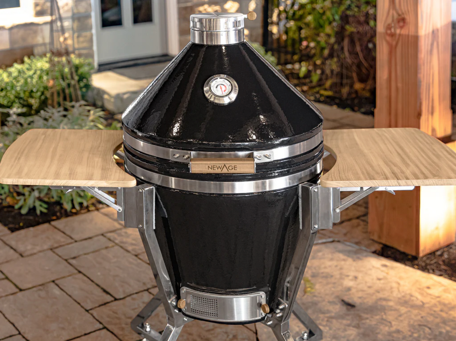 Platinum Kamado Bundle Grill with trolley- Black BBQ GRILL New Age   