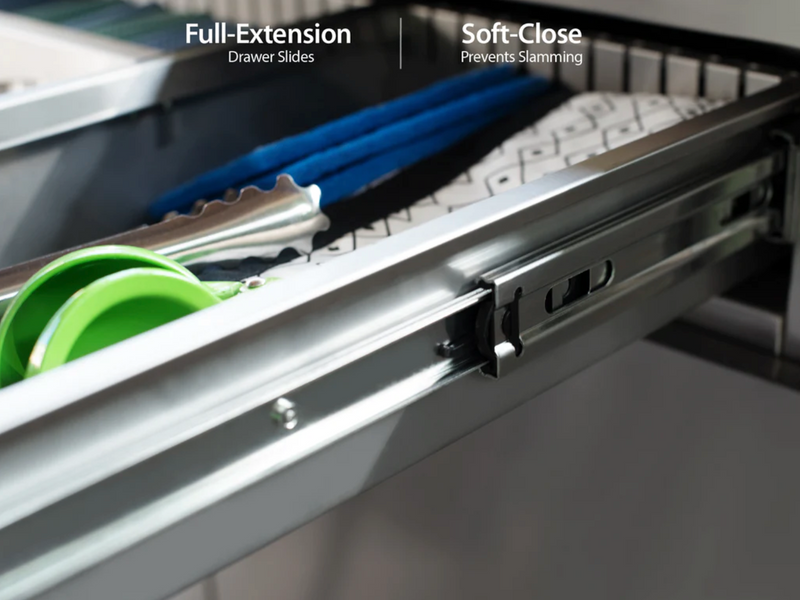 Outdoor Kitchen Stainless Steel 3 Piece Cabinet Set + 33'' Grill outdoor funiture New Age   